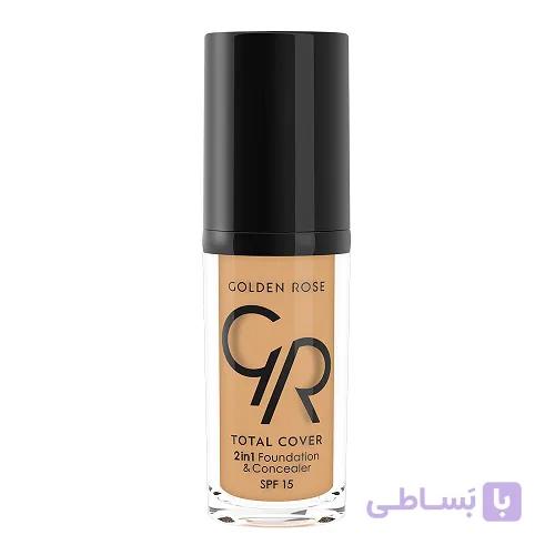 کرم پودر و کانسیلر توتال کاور گلدن رز رنگ 16 Warm Honey — تصویر 1