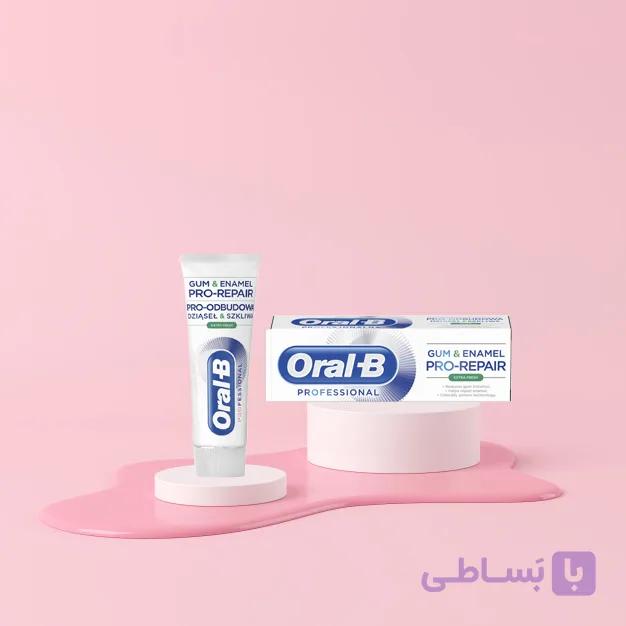 خمیر دندان اورال بی سری Gum &amp; Enamel PRO-REPAIR مدل EXTRA FRESH حجم 75 میل — تصویر 1