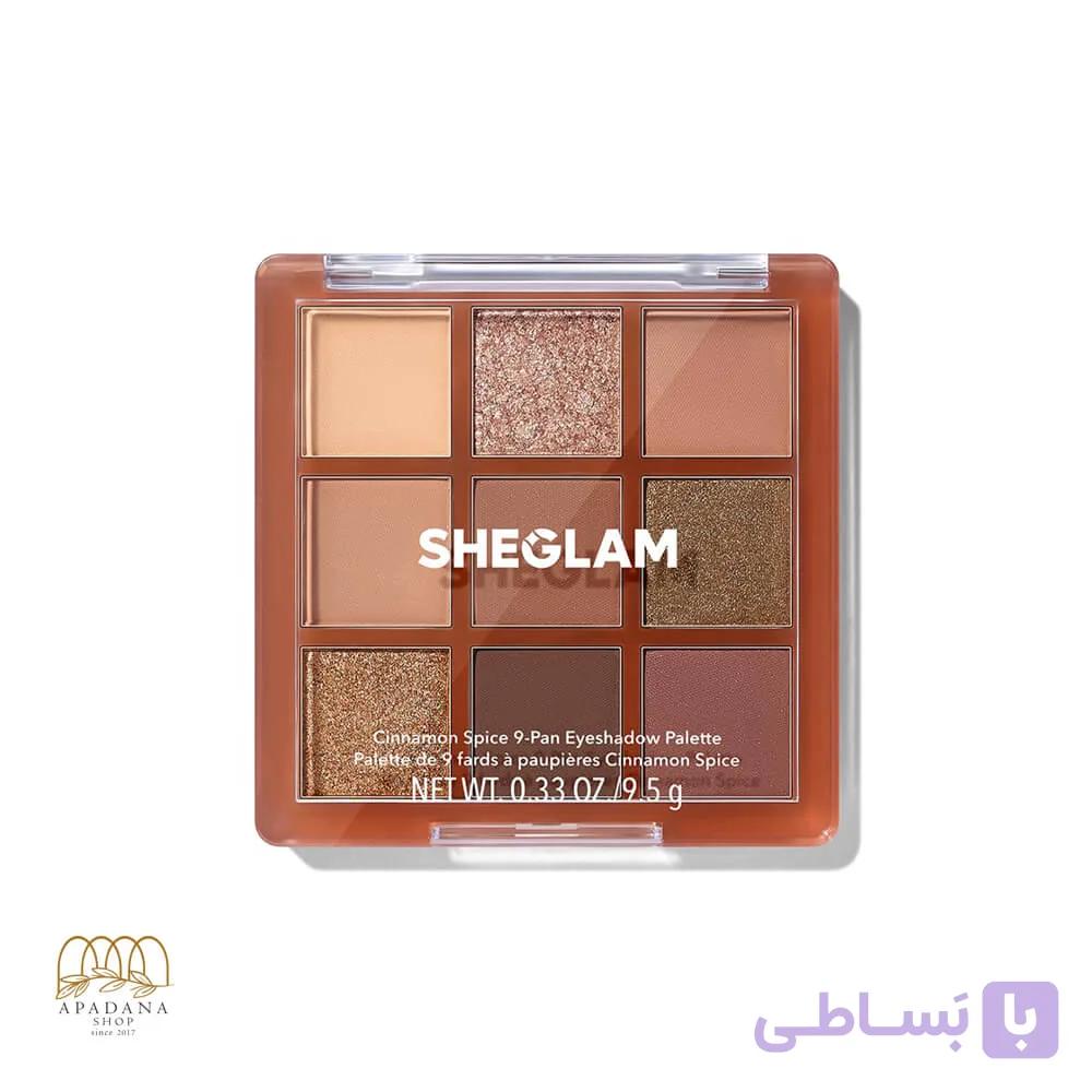 پالت سایه چشم 9 رنگ شیگلم مدل Cinnamon Spice — تصویر 1