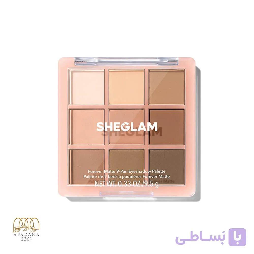 پالت سایه چشم ۹ رنگ شیگلم مدل Forever Matte — تصویر 1