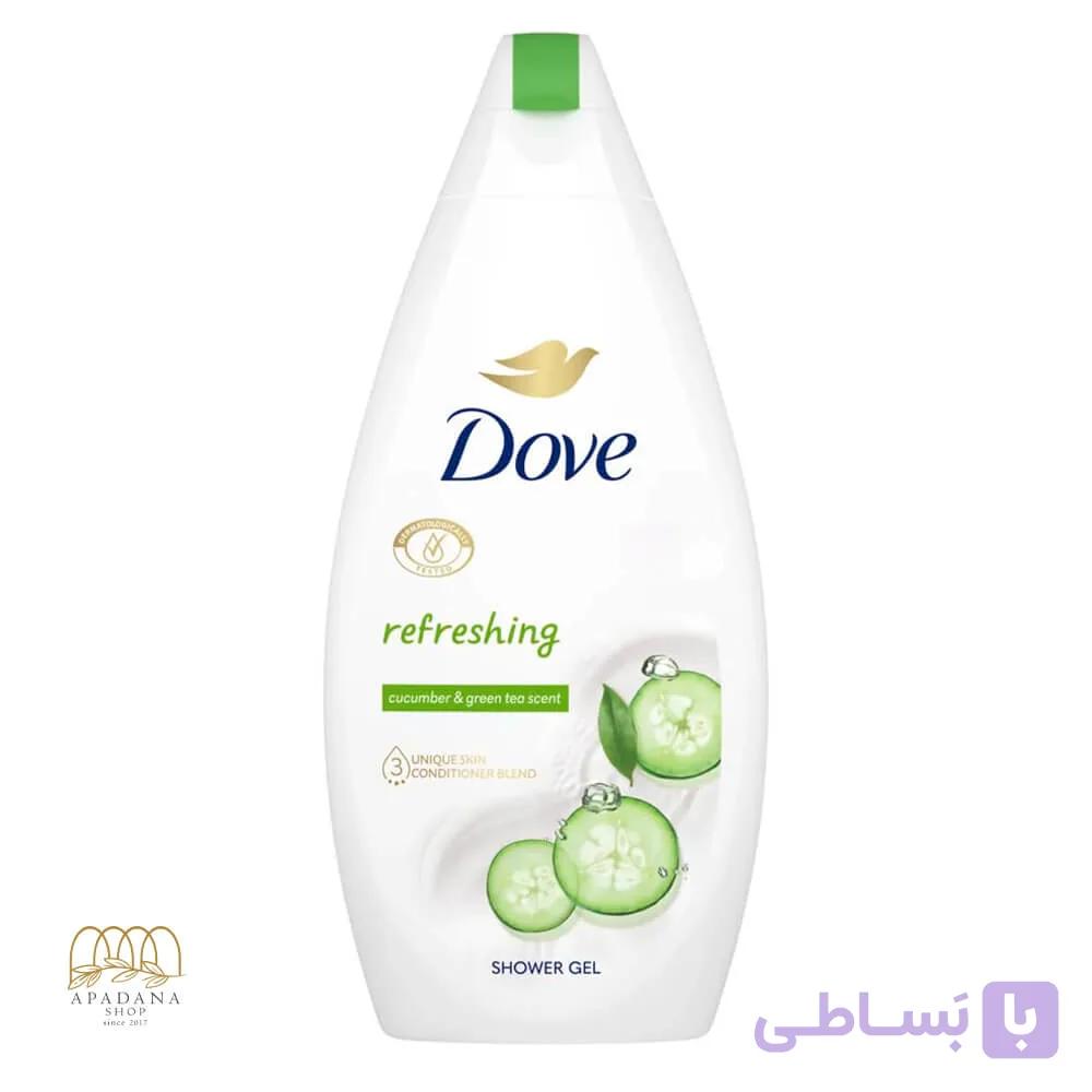 شامپو بدن عصاره خیار و چای سبز داو حجم 500 میل — تصویر 1