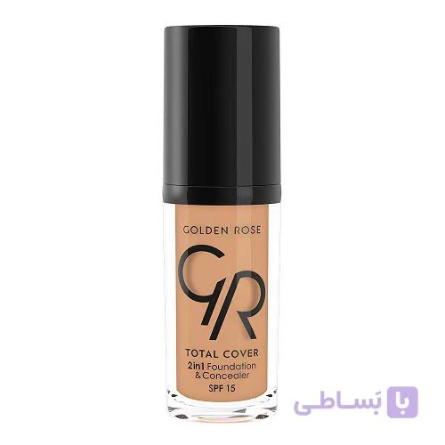 کرم پودر و کانسیلر توتال کاور گلدن رز رنگ 10 Warm Beige — تصویر 1