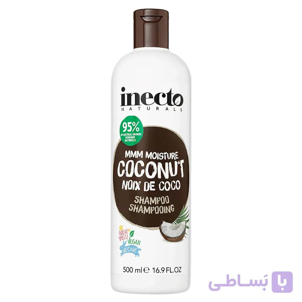 شامپو مو ارگانیک 95% عصاره نارگیل اینکتو حجم 500 میل — تصویر 1