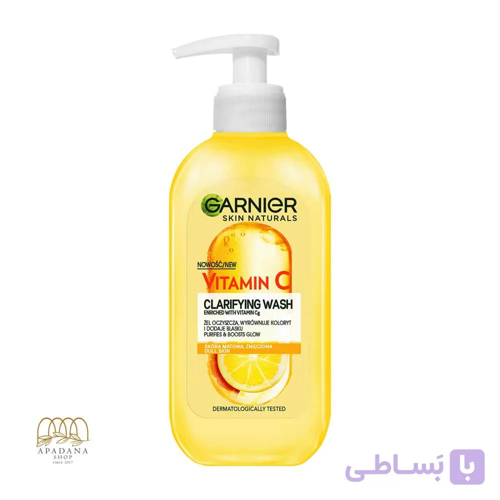 ژل شستشوی صورت ویتامین سی گارنیه حجم 200 میل — تصویر 1