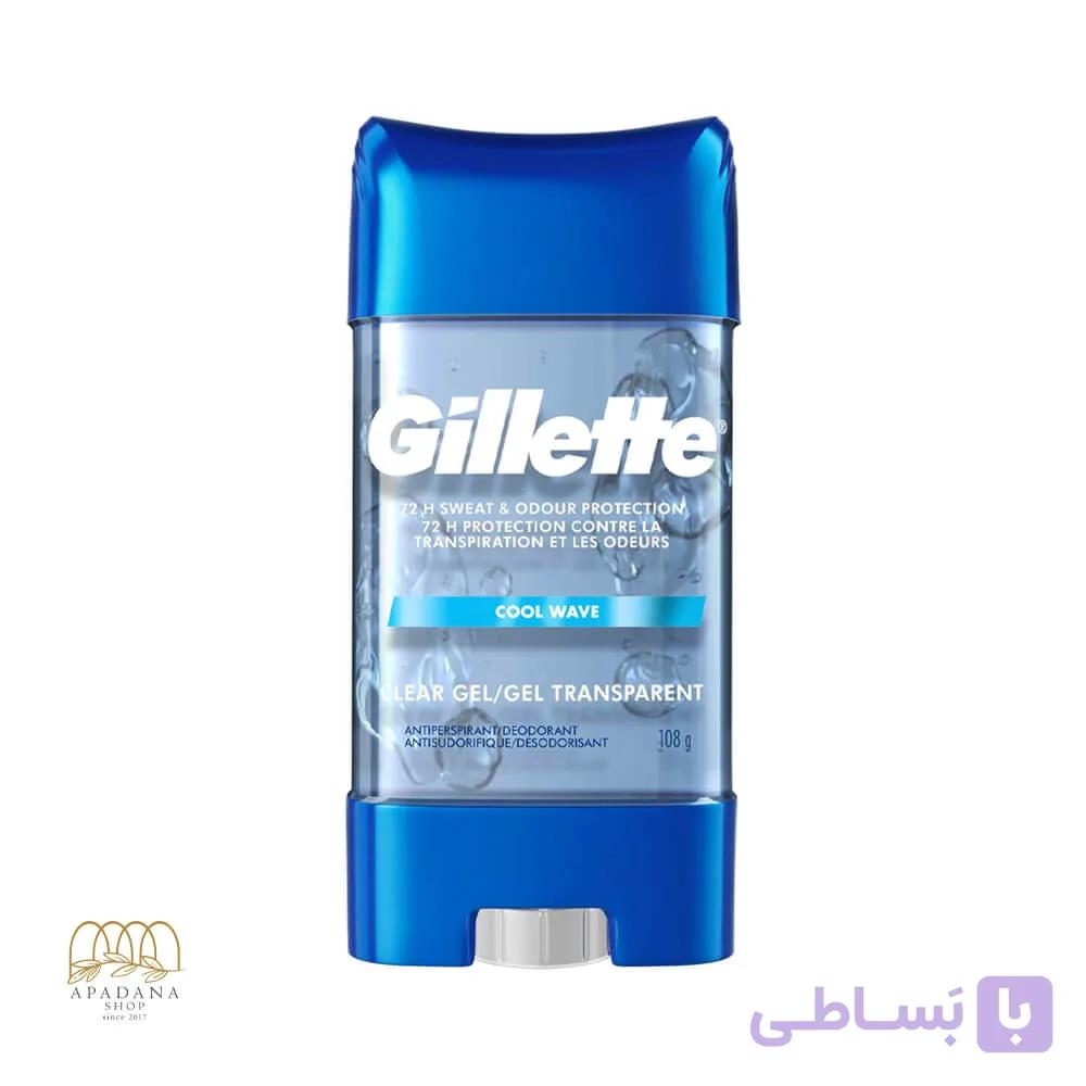 مام ژل ضد تعریق ژیلت مدل کول ویو Cool Wave حجم 108 گرم — تصویر 1