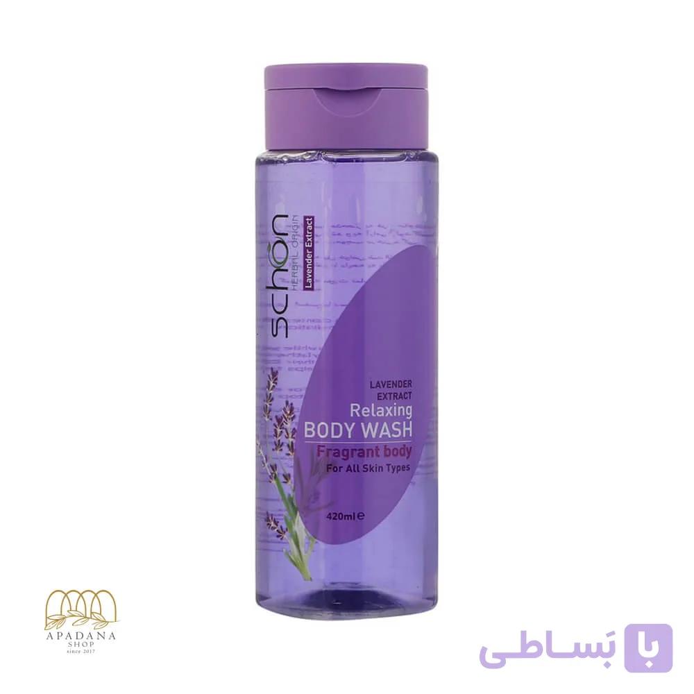 شامپو بدن اسطوخودوس شون حجم 420 میل — تصویر 1