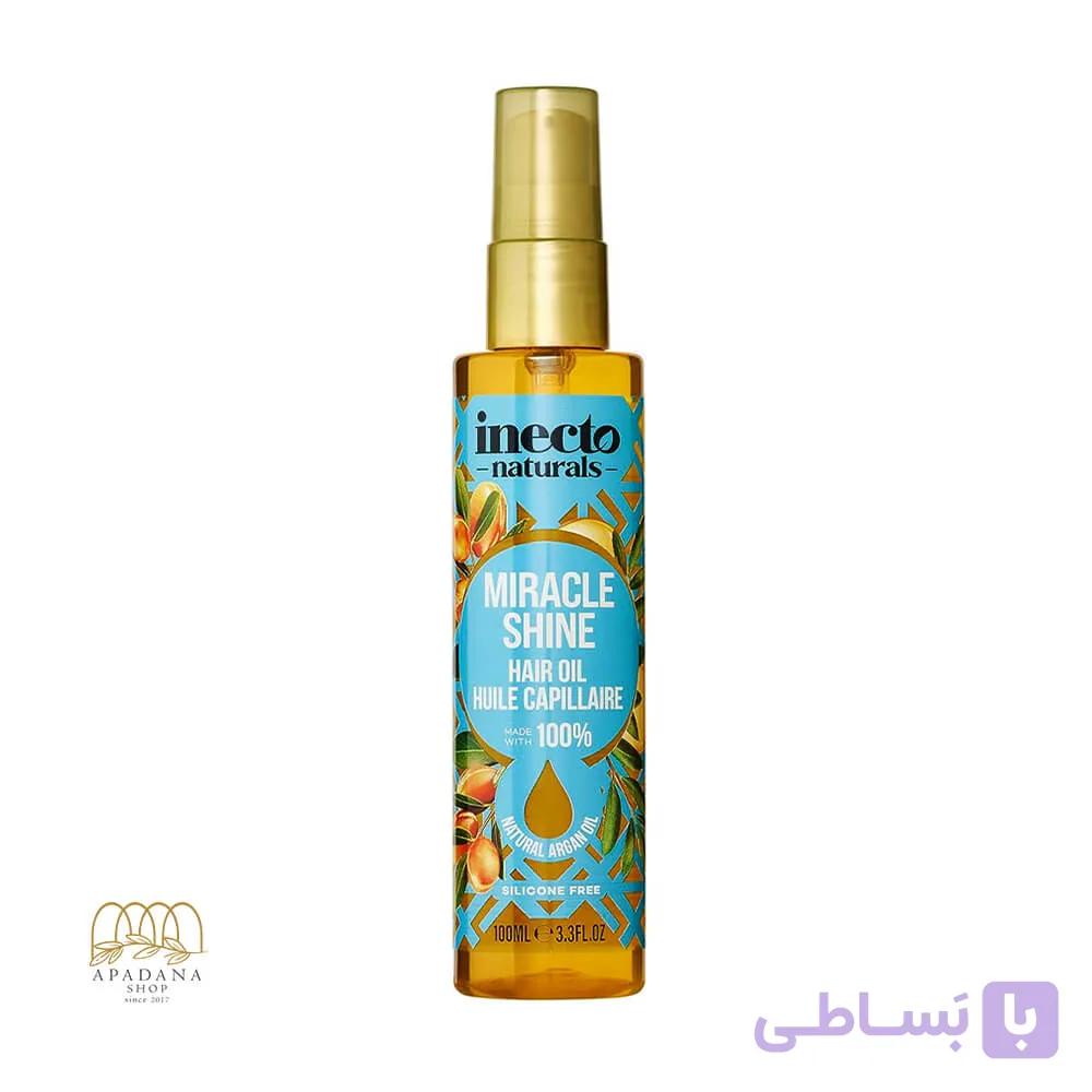 روغن موی ارگانیک آرگان اینکتو نرم, لطیف و درخشان کننده 100 میل — تصویر 1
