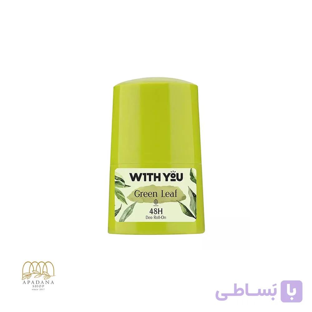 مام رول ضد تعریق ویت یو مدل With you مدل Green Leaf — تصویر 1