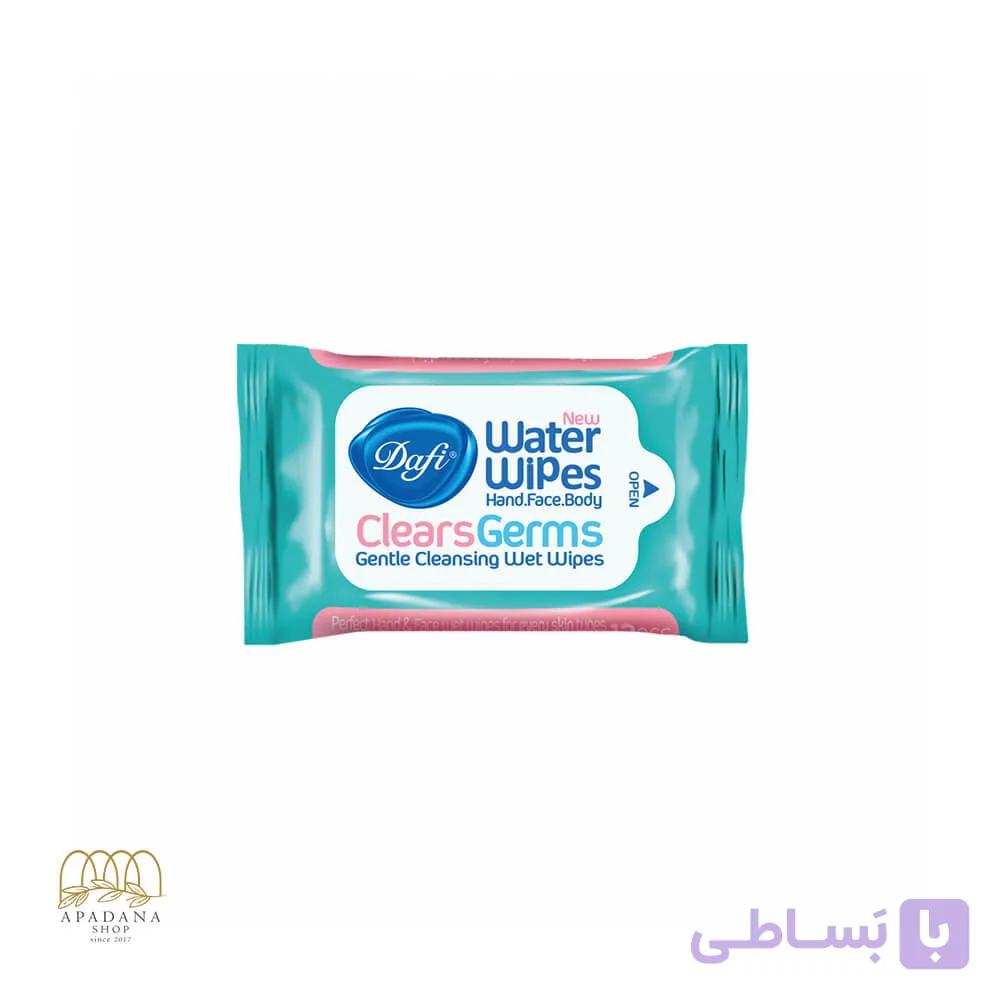دستمال مرطوب پاک کننده دست و صورت آنتی باکتریال دافی 12 عدد