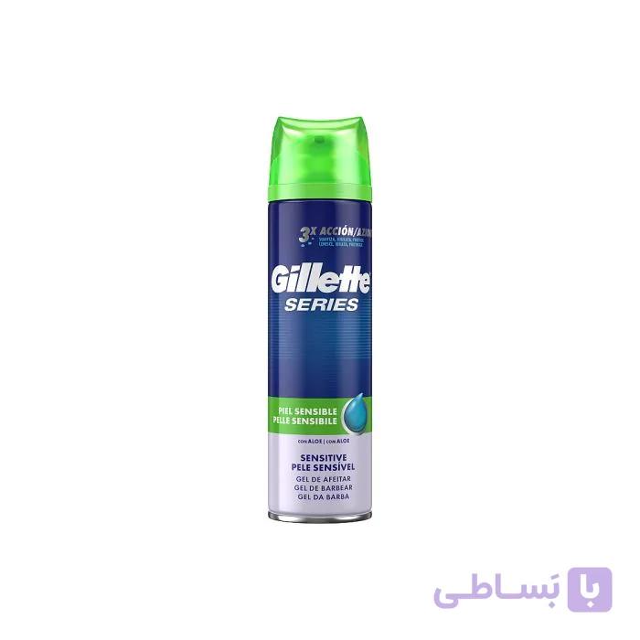 ژل اصلاح 3X Sensitive ژیلت Gillette حجم 200 میل