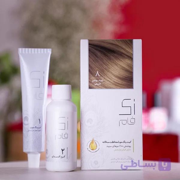 کیت رنگ مو زی فام مدل Ash حجم 50