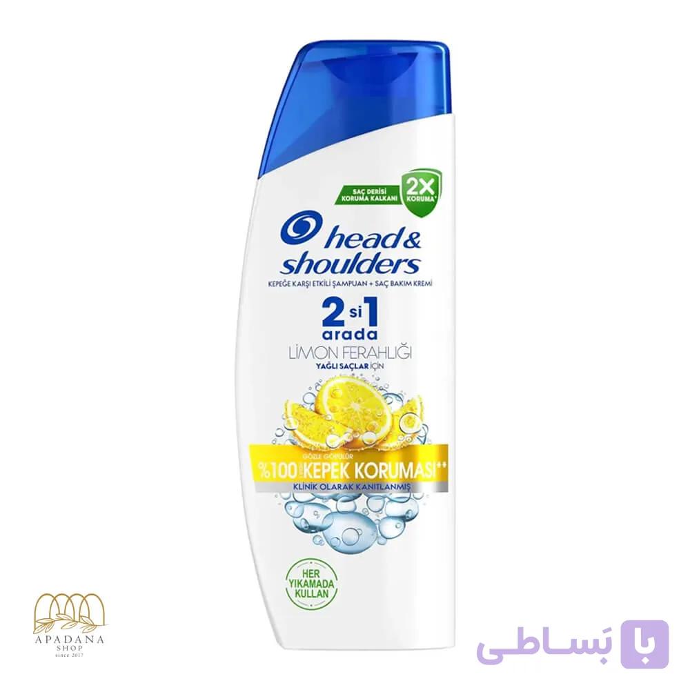 شامپو ضد شوره موی چرب هد اند شولدرز مدل Limon Ferahligi حجم ۳۳۰ میل — تصویر 1