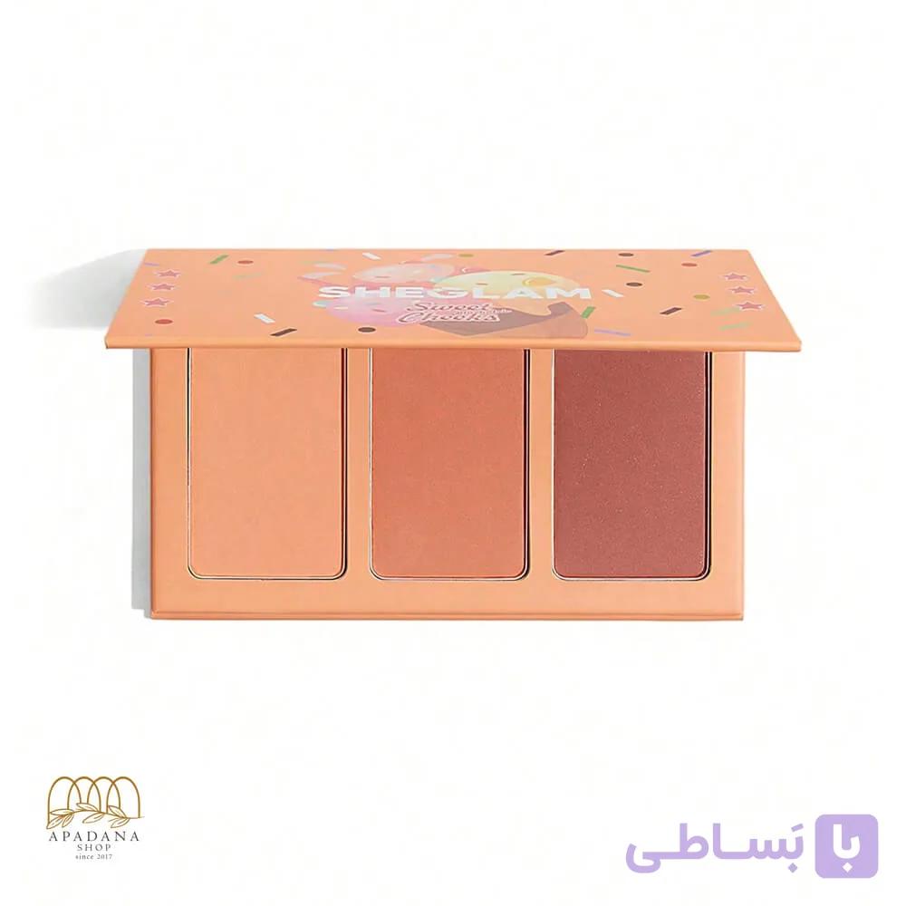 پالت رژ گونه سه رنگ شیگلم مدل Private Cabana — تصویر 1