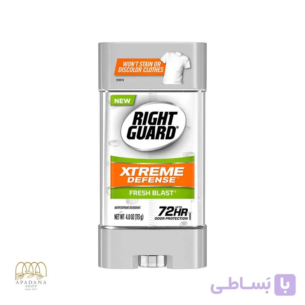 استیک ضد تعریق ژلی رایت گارد مدل اکستریم دیفنس Xtreme Defense Fresh Blast — تصویر 1
