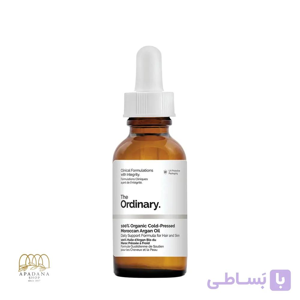 سرم روغن آرگان 100% ارگانیک پوست و موی اوردینری حجم 30 میل — تصویر 1