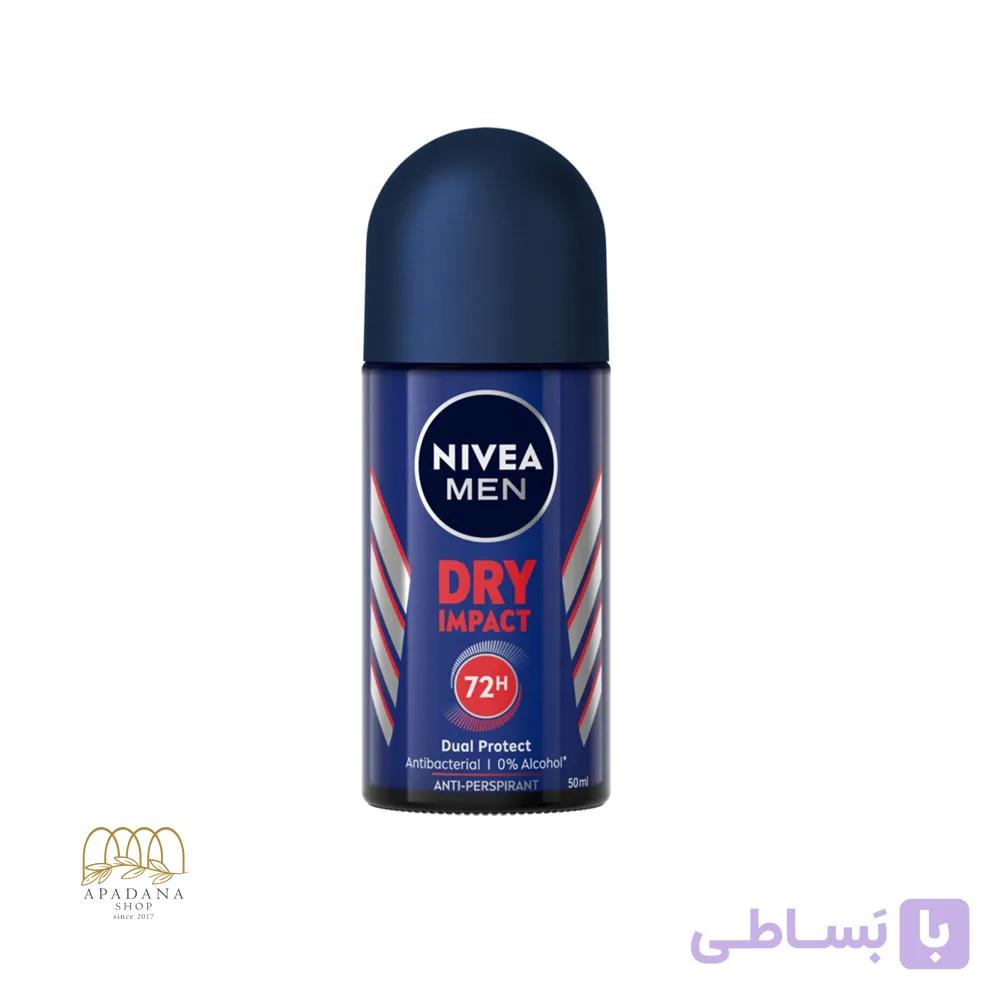مام رول دئودورانت مردانه نیوآ مدل Dry Impact حجم 50 ميل — تصویر 1