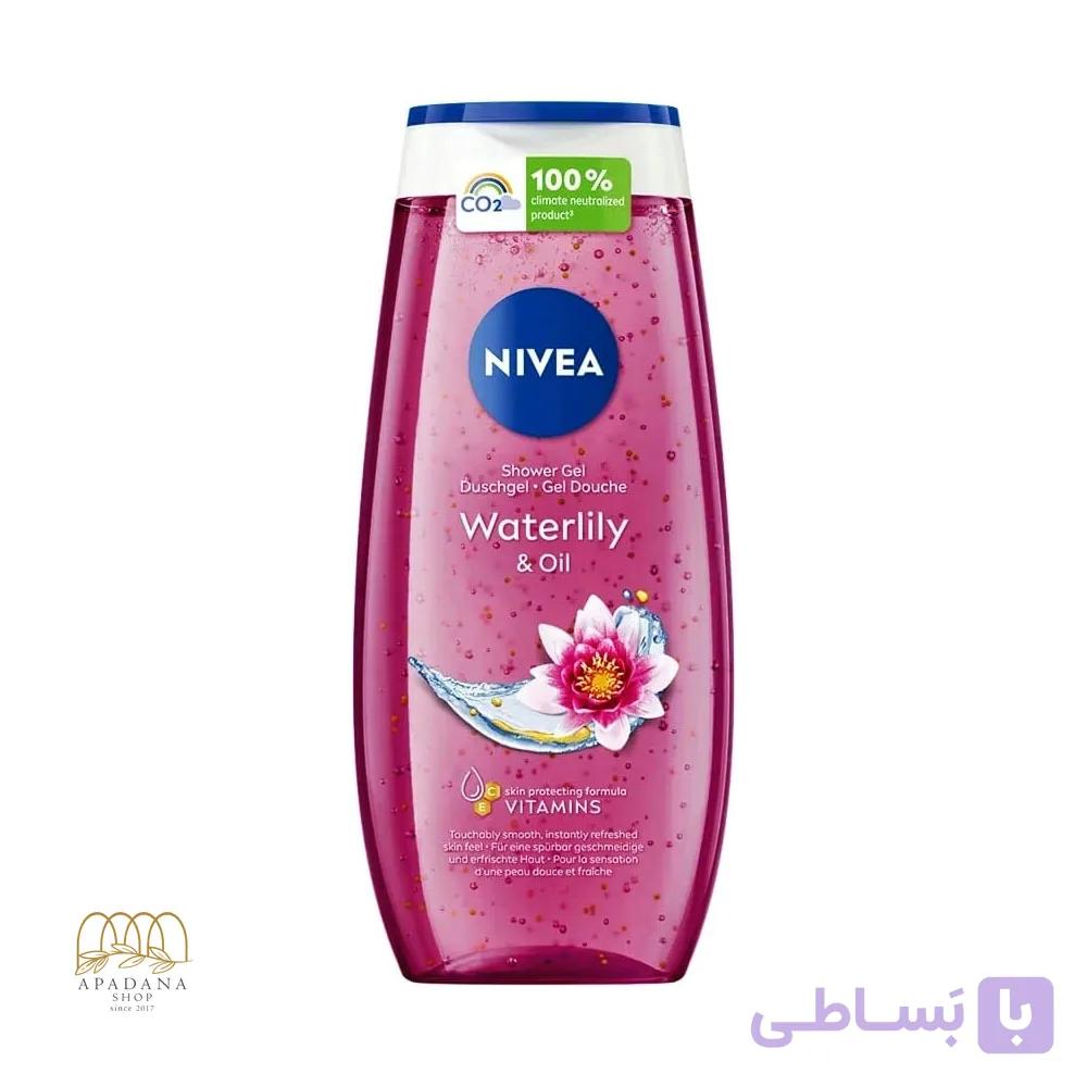 ژل شستشوی بدن زنانه نیوآ مدل Waterlily & Oil حجم ۲۵۰ میل — تصویر 1