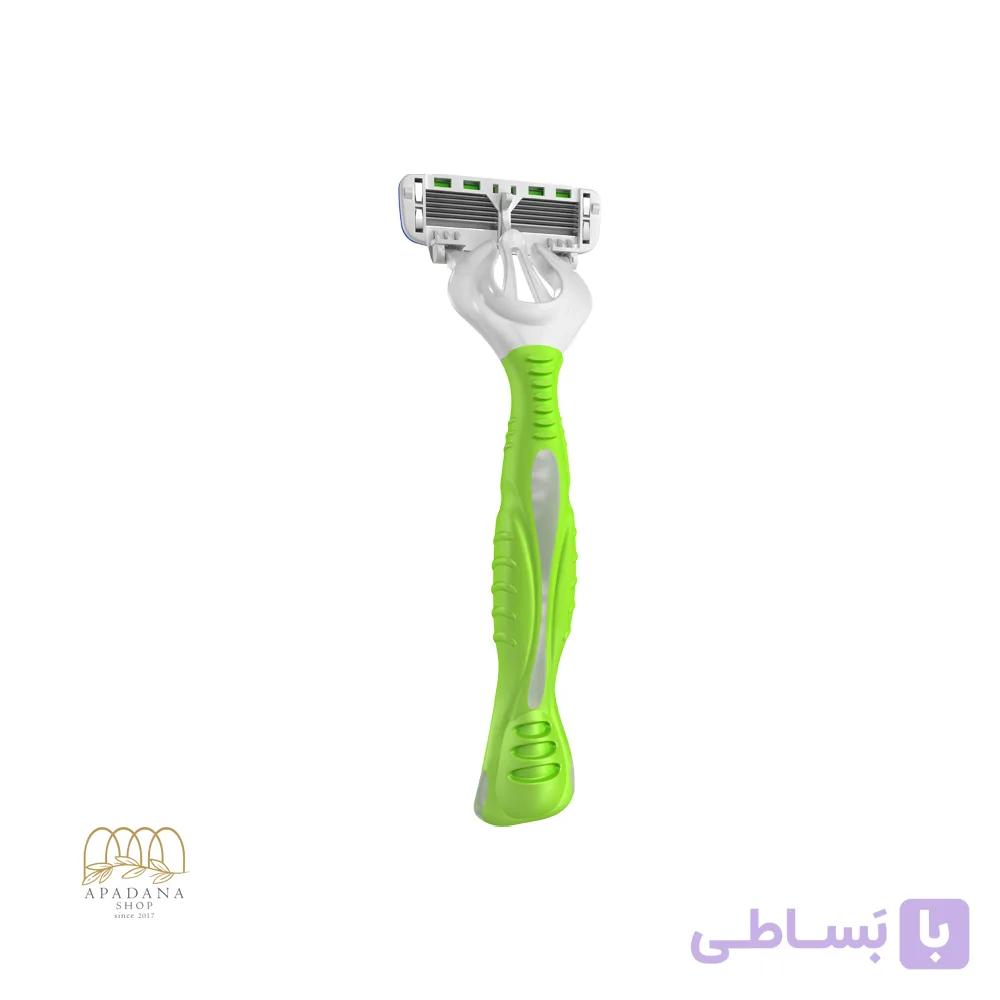 خودتراش 6 تیغه زنانه دورکو بسته سه عددی — تصویر 1
