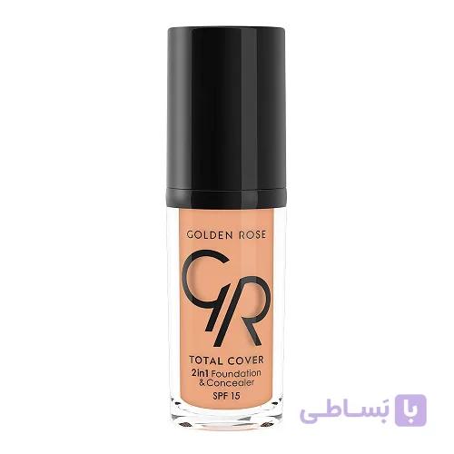 کرم پودر و کانسیلر توتال کاور گلدن رز رنگ 09 Warm Rose — تصویر 1