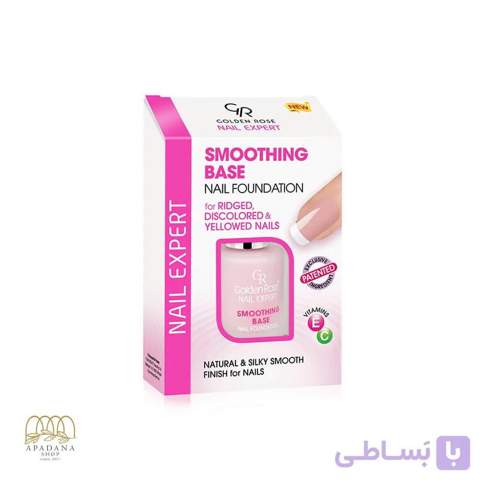 لاک درمانی پایه تقویت و صاف کننده ناخن گلدن رز حجم 11 میل — تصویر 1