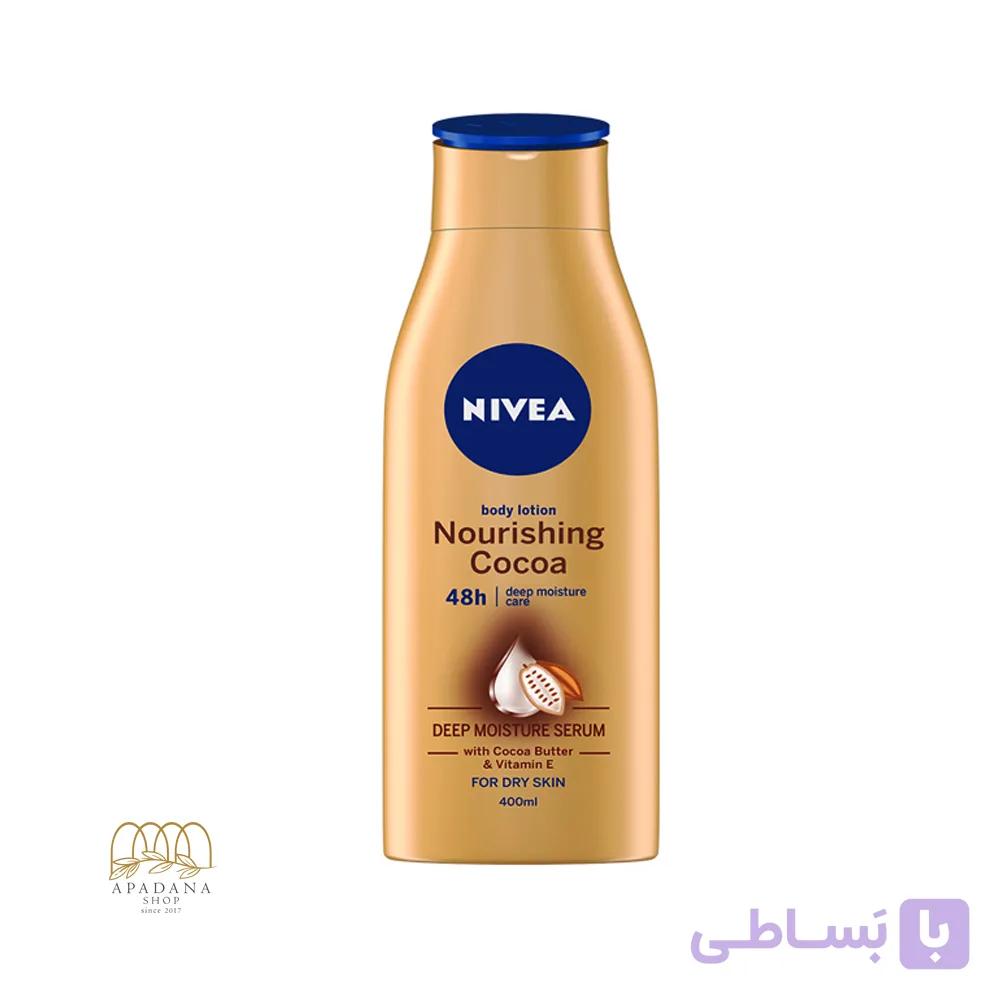 لوسیون بدن پمپی نیوآ حاوی کره طبیعی کاکائو حجم 400 میل — تصویر 1