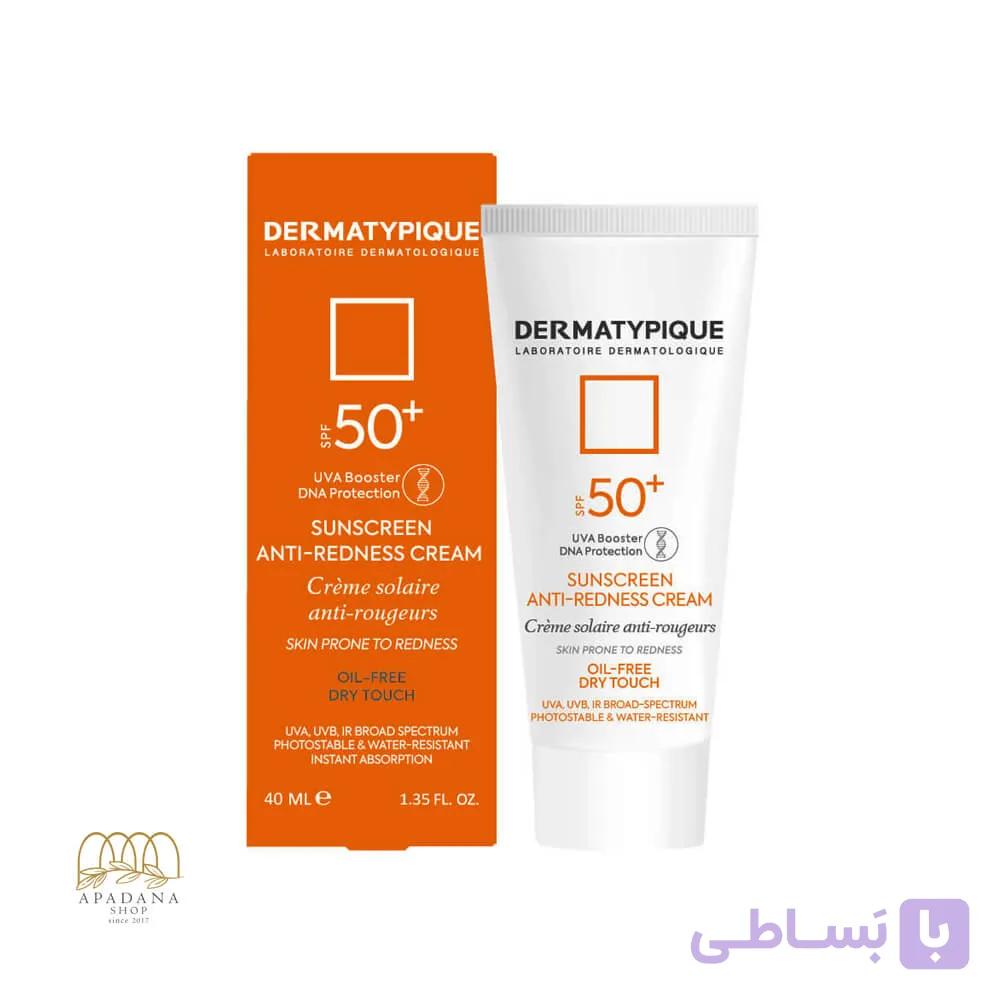 ضد آفتاب پوست قرمز و حساس +SPF50 درماتیپیک حجم 40 میل — تصویر 1