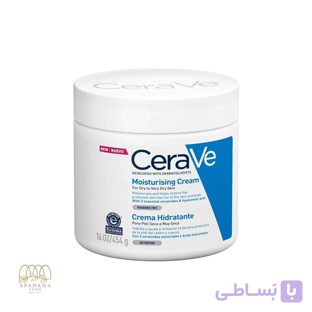مرطوب کننده و آبرسان پوست خشک و خیلی خشک سراوی حجم 454 گرم — تصویر 1