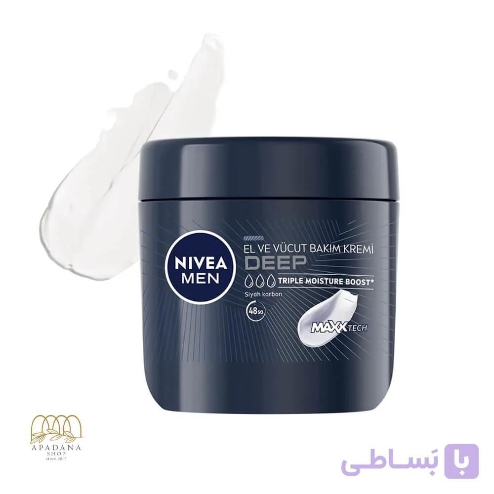 کرم مرطوب کننده مردانه نیوآ مدل Deep مناسب دست و بدن ۴۰۰ میل — تصویر 1
