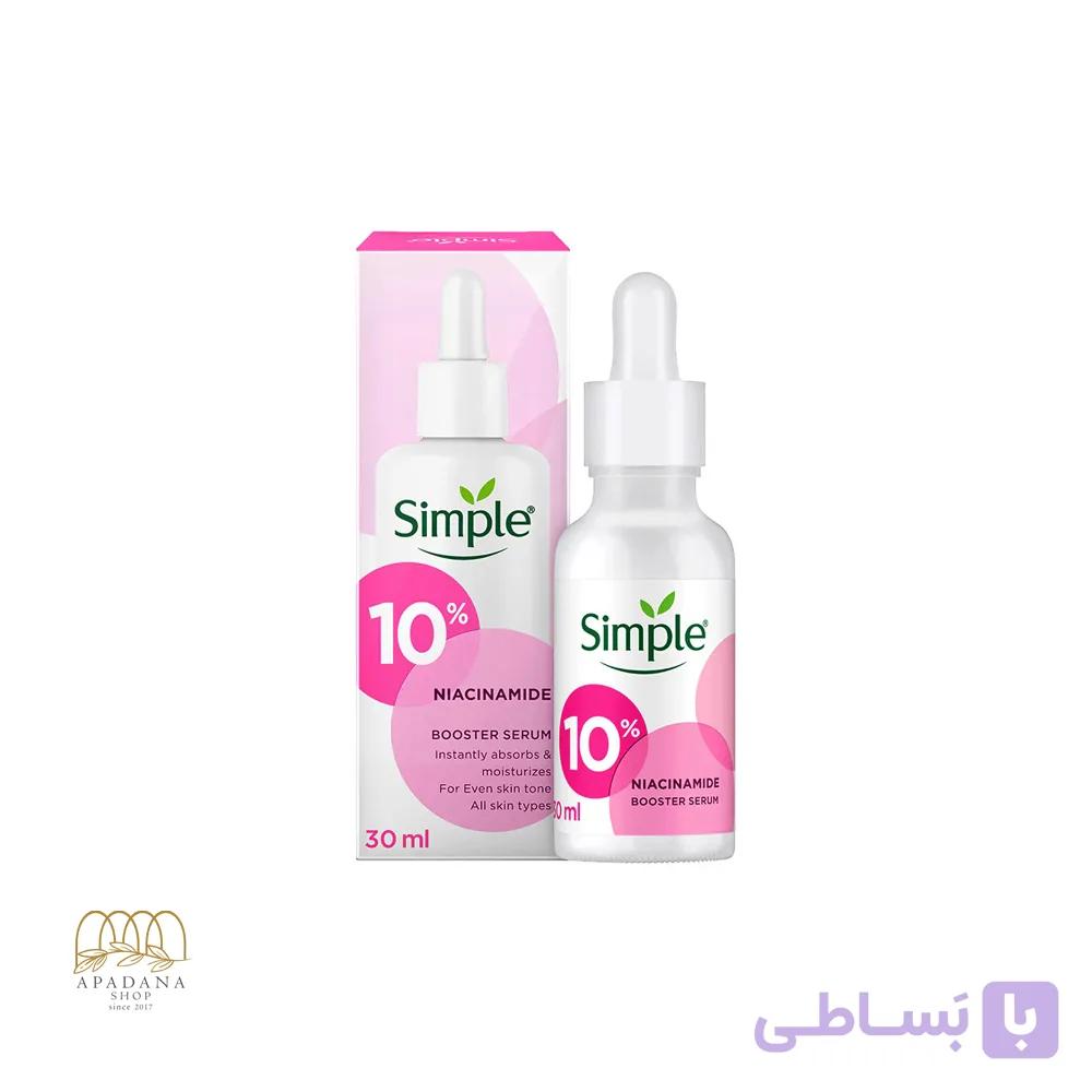 سرم ضد جوش و لک نیاسینامید 10% سیمپل حجم 30 میل — تصویر 1