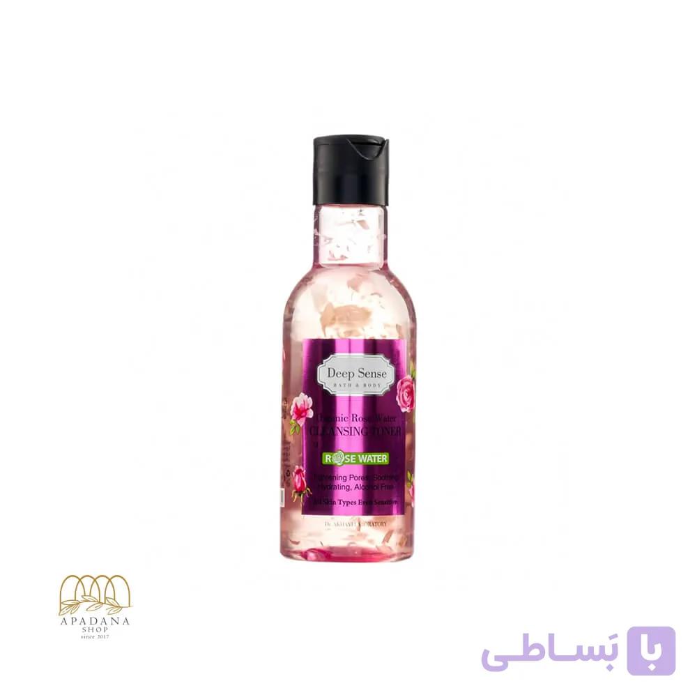 تونر گلاب دیپ سنس مخصوص انواع پوست حجم 160 میل — تصویر 1