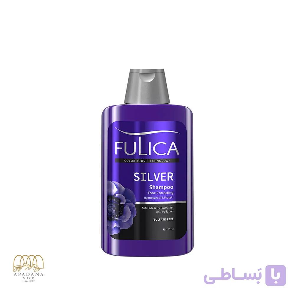 شامپو ضد زردی فاقد سولفات مو فولیکا مدل SILVER حجم 400 میل