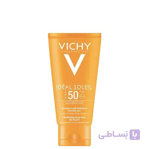 فلوئید ضد آفتاب ویشی مدل Ideal Soleil مخصوص پوست چرب و مختلط حجم 50 میل