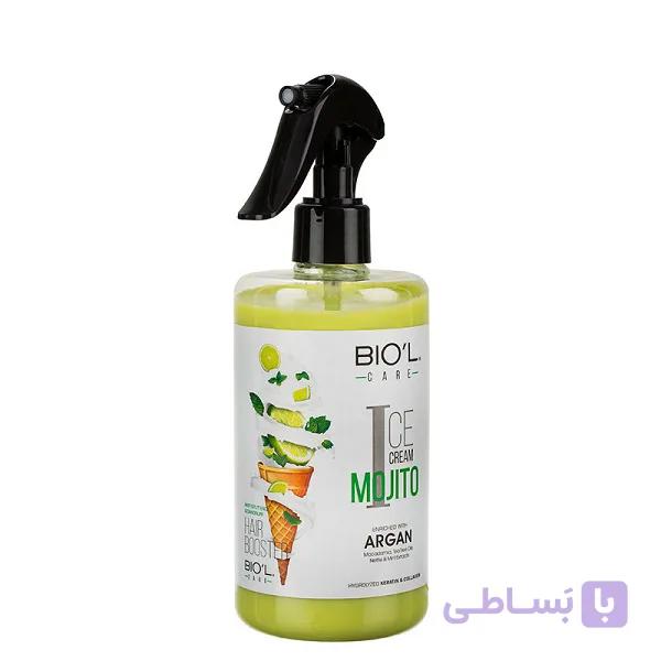 اسپری تقویت کننده مو بیول حاوی عصاره بستنی موهیتو حجم 400 میل