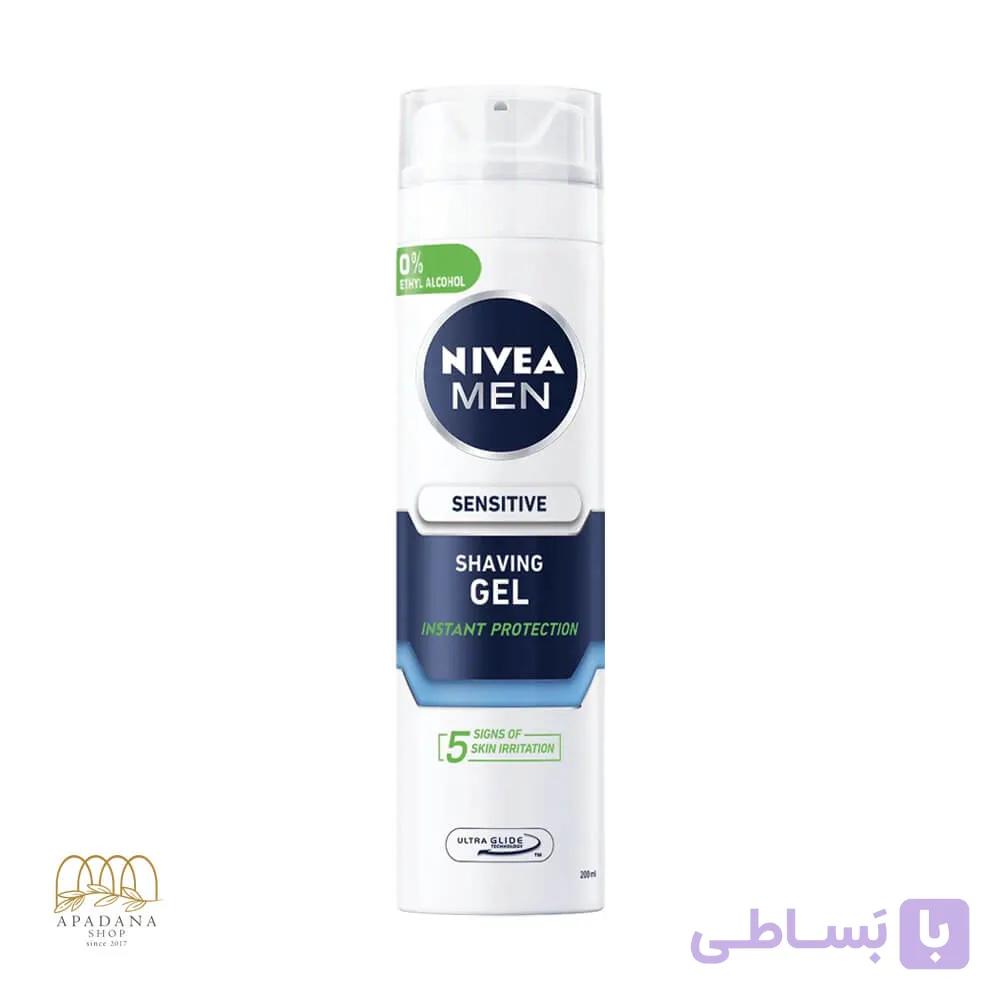 ژل اصلاح آقایان نیوآ مدل حساس Sensitive حجم 200 میل — تصویر 1
