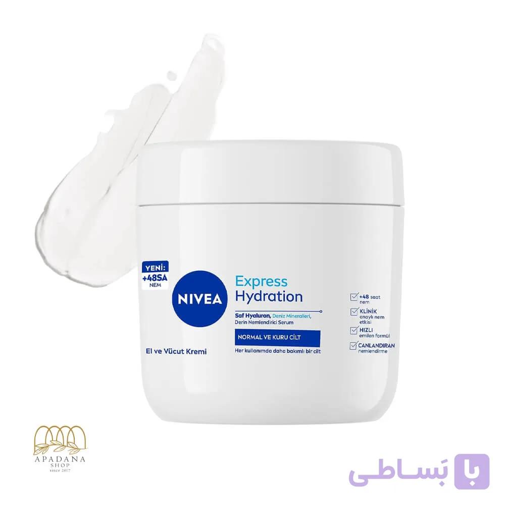 کرم مرطوب کننده دست و بدن نیوآ مناسب پوست معمولی و خشک 400 میل — تصویر 1
