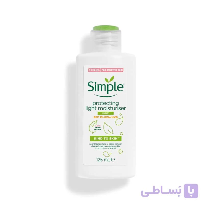 کرم آبرسان و مرطوب کننده لایت سیمپل حاوی SPF 15 حجم 125 میل — تصویر 1
