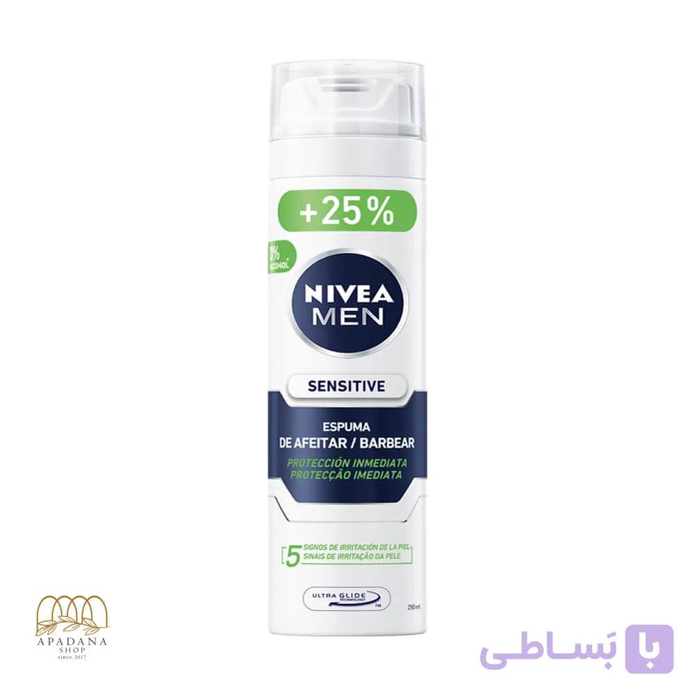 فوم اصلاح مردانه نیوآ مدل Sensitive حجم 200 میل — تصویر 1