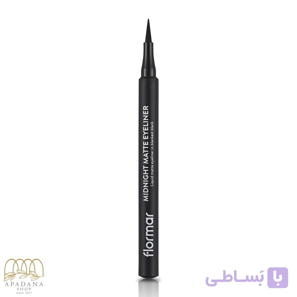 خط چشم ماژیکی قهوه ای مات Midnight فلورمار حجم 1.2 میل — تصویر 1