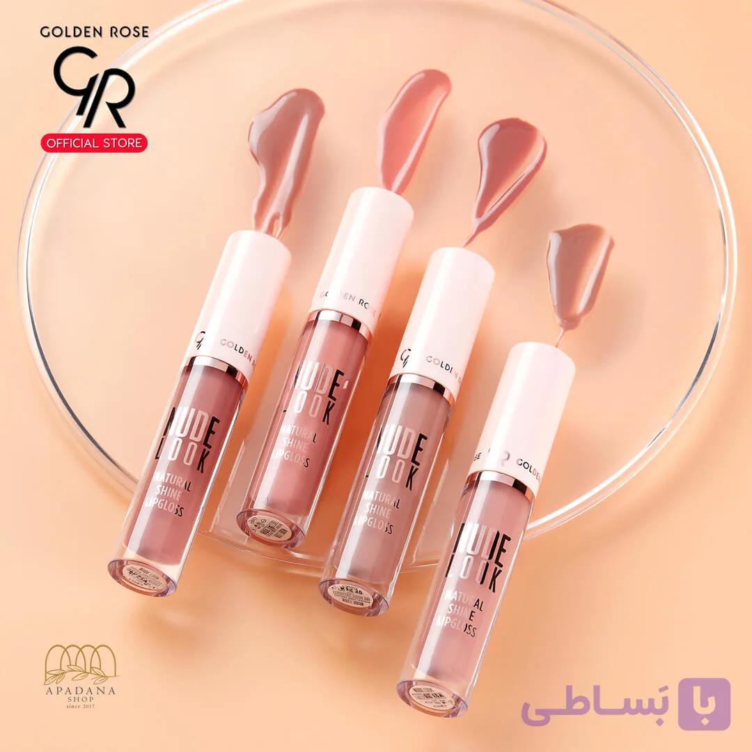 رژ لب مایع براق گلدن رز مدل Nude Look حجم 4.5 میل — تصویر 1