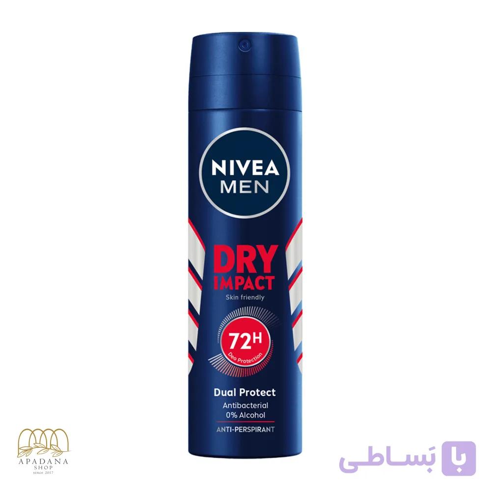 اسپری ضد تعریق مردانه نیوآ مدل Dry Impact حجم 150 میل — تصویر 1