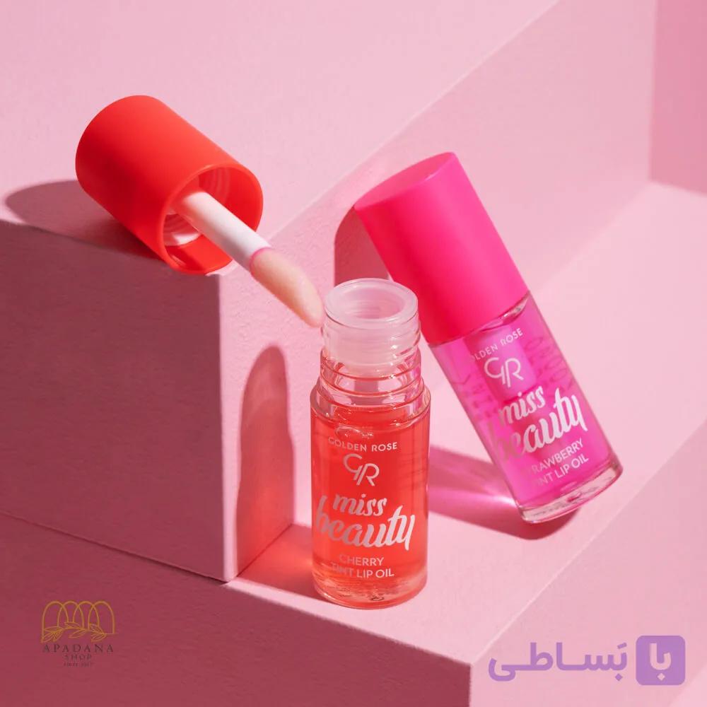 تینت لب روغنی گلدن رز مدل Miss Beauty حجم 6 میل — تصویر 1