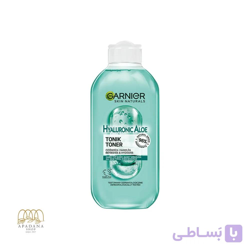 تونر پوست صورت عصاره آلوئه ورا بوتانیکال گارنیه پوست معمولی تا مختلط — تصویر 1