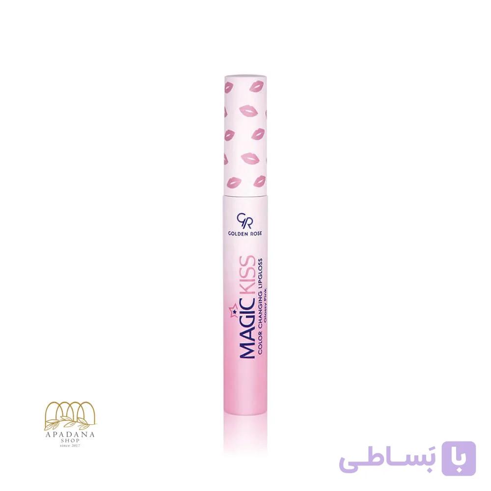 رژ لب مایع حرارتی Magic Kiss گلدن رز حجم 10ml — تصویر 1