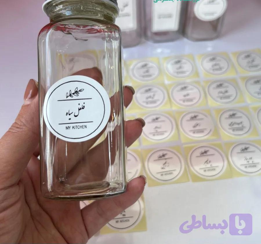 لیبل دایره ضدآب چاپ شده