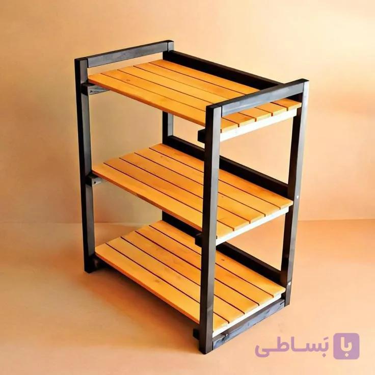 استند /قفسه/کتابخانه ترکیب چوب وفلز کد645