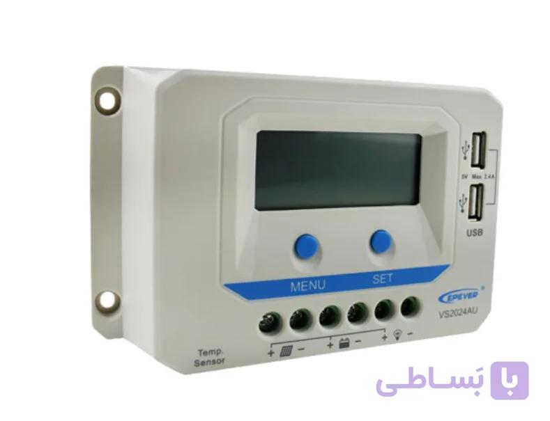 کنترل شارژر خورشیدی 45 آمپر12/24/36/485ولت PWM مدل VS4548AU برند EPEVER
