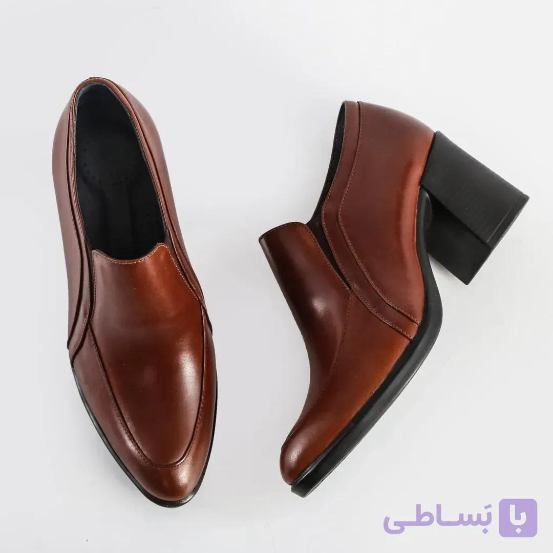 کفش تمام چرم طبیعی گاوی درجه یک کاملا طبی