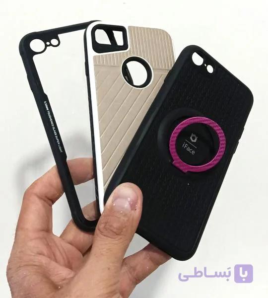 گارد گوشی اپل Apple 7G  | ژله ای هولدر دار  |شفاف|چرمی