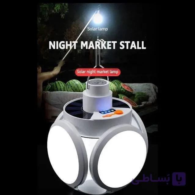 چراغ شارژی ۵ پر بزرگ با کیفیت عالی — تصویر 1