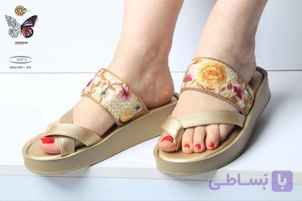 صندل تابستانی زنانه زرپای کد 637-3